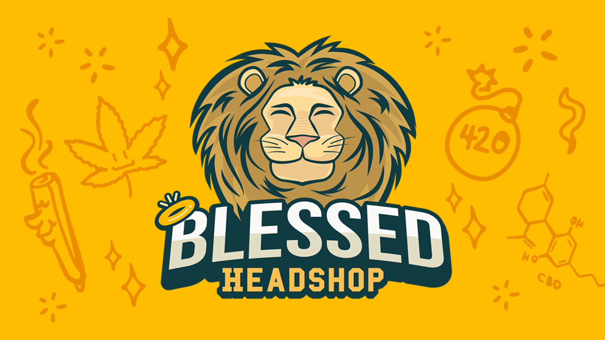 Blessed Headshop Miami lion logo